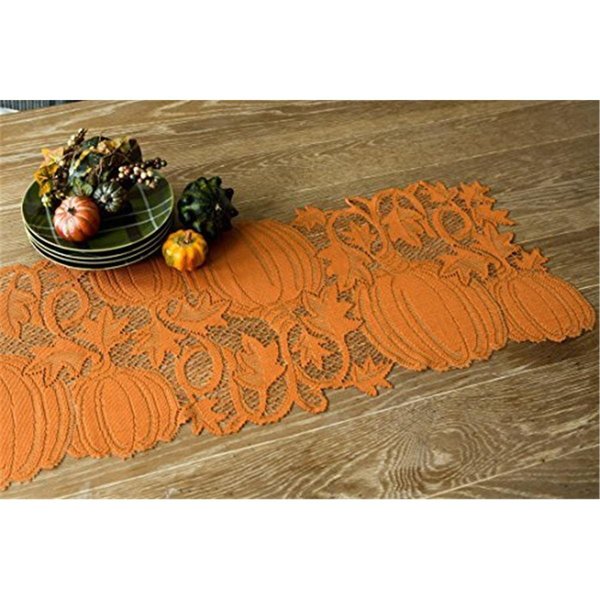 Heritage Lace 14 x 36 in. Pumpkin Vine Table Runner PV-1436O